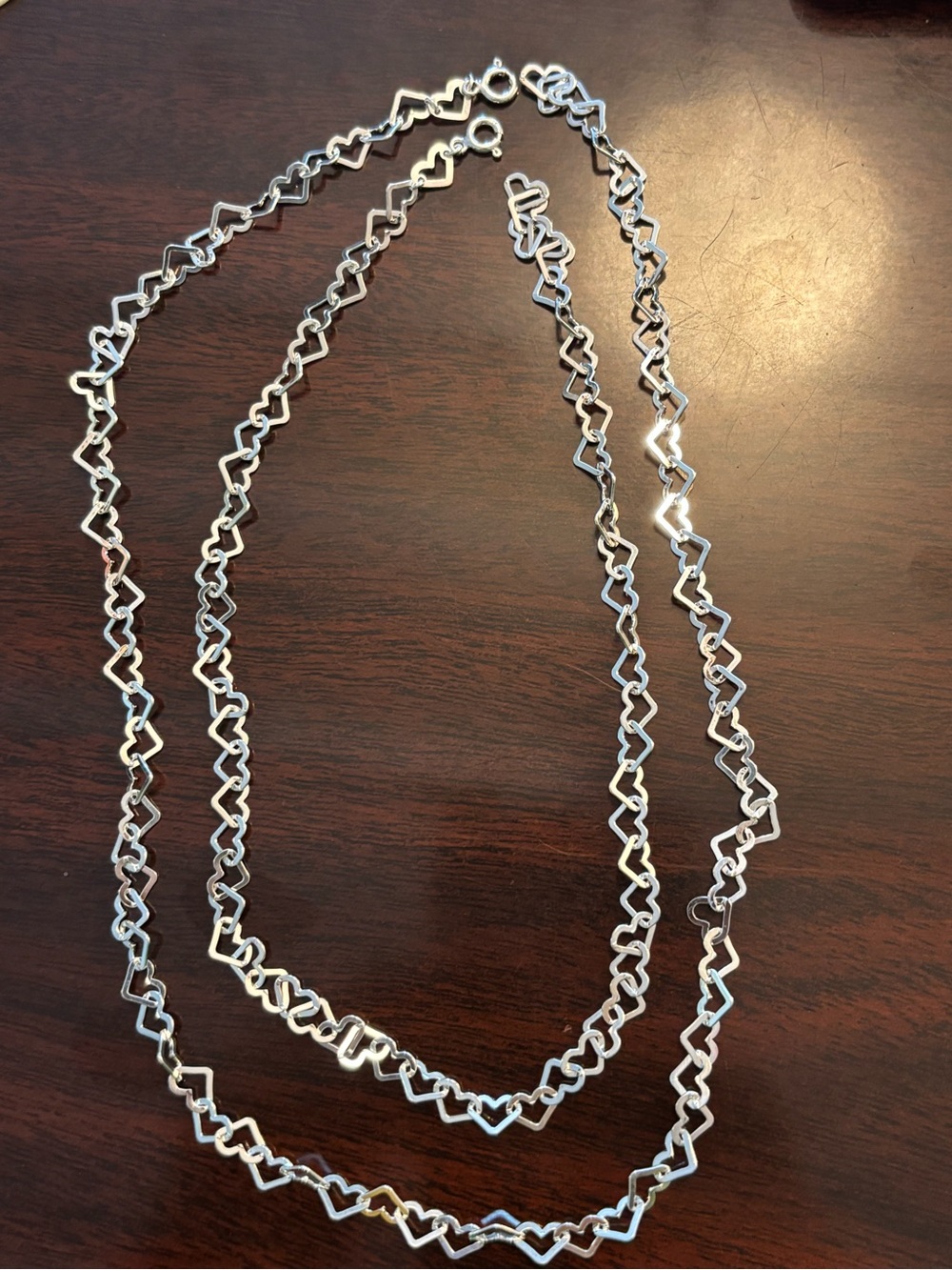 Silver Heart Link Necklaces- Elegant Women’s Jewelry